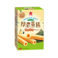 【義美】厚濃蛋捲152g-海苔(海苔 厚濃 厚蛋捲)