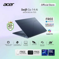 (Free Mouse Wireless) Acer Swift Go 14 AI SFG14-75T Laptop 14 Inch Copilot+ PC AI Intel Core Ultra 5