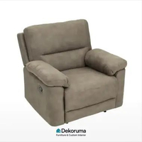 Dekoruma YAGAMI Sofa Recliner Kulit / Sofa Bahan Faux Leather Microfiber / Sofa Sandaran Adjustable