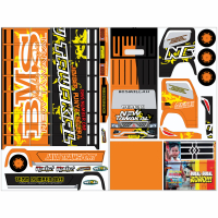 Stiker truk oleng pola Tawakal tiga oren 2 lembar ukuran besar