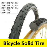 Bicycle solid tire 20/24/26 inch x1.50/1.95/1 3/8 bicycle solid tires 26 inch mtb tire Anti Stab Riding MTB for road bike tyre