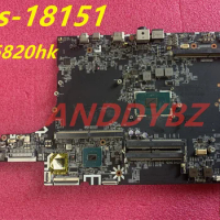 Used MS-18151 VER 1.0 For MSI GT82S GT82 GT83VR Notebook CPU Motherboard i7-6700hq I7-6820HK DDR4 100% Working Test