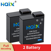 Hqix for DJI Osmo action 4 action 3 Osmo Action Camera Charger Battery