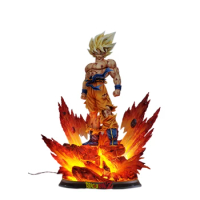 46Cm Fc 5Th Anniversary Limit Dragon Ball Z Gk Anime Periphery Action Figure Son Goku Super Saiyan Luminous Statue Model Toys