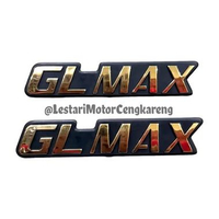 SEPASANG STIKER SIMBOL EMBLEM BOX AKI SAMPING GL MAX KIRI KANAN SET
