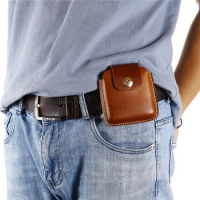 for Vivo X Flip Shockproof Phone Strap for Vivo X Flip Genuine leather case Waist Bag Protective Cover Cases