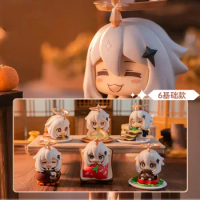 Confirm Style Genshin Impact Account Paimon Food Theme Blind Box Toys Mystery Box Anime Action Figures Surprise Bag for Girls