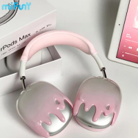 Mifuny Airpods Max Cases Cover Pink Devil's Corner Headband Protective Cover Suitable for Airpods Max Resin Earphone Accessories
