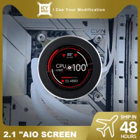 2.1 Inch Round Screen DIY Covering 120/240/360 Water Cooling PC CPU AIO IPS Dynamic Display Temperature Circle Monitor