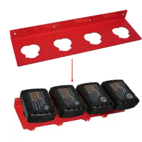 Battery Holder For Milwaukee M12 Battery Dock Wall Mount Tool Bracket Fixing Devices Cnc Plasma Cut Battery Placement Tool