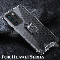 ShockProof Case For Huawei P40 P30 P50 P60 Lite E Pro ART Y9 Y6 Y7 Prime 2019 Y9S Y7P Y5P Transparent Armor Shell Back Cover