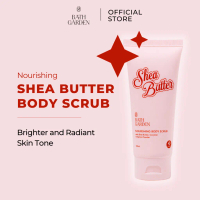 Bath Garden Shea Butter Nourishing Body Scrub with Shea Butter Coconut and Apricot Powder Grape Seed