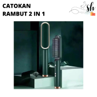 Catokan Rambut Sisir Rambut Sisir Pelurus Rambut Catok Sisir Rambut Listrik 2 in 1