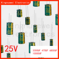 100pcs 25V 3300uf 4700uf 6800uf 10000uf electrolytic capacitor