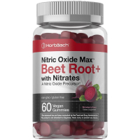 Hobach Nitric Oxide Bet Root Candy | 60 Runes | Contains Nitrate | Strawberry Flavor | Vegan Non-Gen