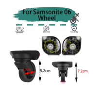 For Samsonite 06 Black Universal Wheel Replacement Suitcase Rotating Smooth Silent Shock Absorbing Travel Accessories Casters