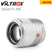 Viltrox 56mm F1.4 STM Silver Black Lens XF APS-C Autofocus Portrait Lens Suitable For Fuji X Mount Camera XPro3 X-T4 XT20