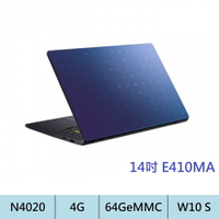 【福利品】ASUS 華碩 Laptop E410 E410MA N4020/4G/ 64G 14吋 筆電_藍