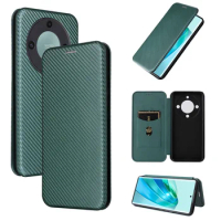 For Huawei Honor X9A 5G Case luxury carbon fiber flip leather case for Honor Magic 5 Lite Honor X40 5G business magnetic wallet
