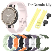 Silicone watchband original wristband Strap Bracelet For Garmin Lily Smartwatch sport belt with tool