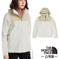 【The North Face】3效能 防水透氣防風耐磨連帽外套(亞洲版型)/夾克.風雨衣_5AZZ-486 白色