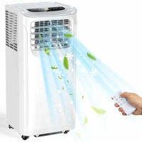 Portable Air Conditioners, 8500 BTU Portable AC Uint with Dehumidifier &amp; Fan Mode for Room up to 350 Sq.Ft, 3-in-1 Room Air