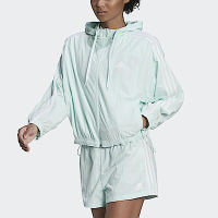 Adidas W Bluv Q2 Wb HC9158 女 外套 連帽 風衣 防曬 寬鬆 網布 口袋 亞洲尺寸 綠