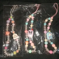 strap phone handmade lucu - gantungan hape manik teddy bear