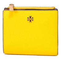 【TORY BURCH】簡約皮革素面短夾