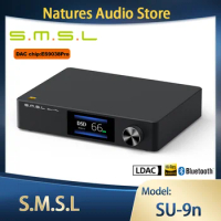 SMSL SU-9n Decoder ES9038PRO SU9N HIFI USB DAC SU9n Bluetooth 5.0 32bit DSD512 APTX LDAC Preamplifier with Remote Control