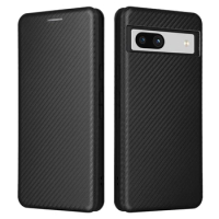 Pixel 7A 7 A Pro 8 6 6A Flip Case Luxury Carbon Fiber Skin Leather Wallet Book Cover For Google Pixel 7A 5 4 4A 3 3A Phone Bags