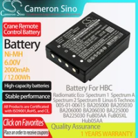 CameronSino Pin Cho HBC Radiomatic Eco Linus 6 Technos Phổ Một/B/1/2 Phù Hợp Với HBC 005-01-00615 Cần Cẩu Điều Khiển Từ Xa Dùng Pin
