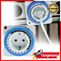 Stop Kontak Timer 24 Jam Timer Analog Listrik Manual