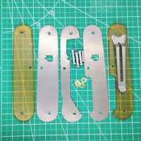 1 Pair Custom Made PEI Scales with Pocket Clip for 91 mm Victorinox Swiss Army Knife ULTEM Scale for SAK