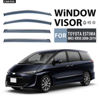 For TOYOTA Estima 2000-2019 Plastic Window Visor Vent Shades Sun Rain Deflector Guard 4PCS/SE For TOYOTA Estima 2000-2019