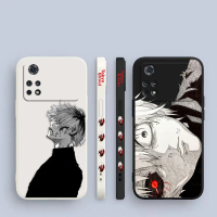 Sarung telefon bercetak sisi Kaneki Ken Tokyo Ghoul untuk Xiaomi 11, POCO F5, X5, X4, X3, M5, M4, M3