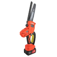 8 Inch Mini Chainsaw Cordless, Battery Chainsaw with Security Lock,Handheld Electric Chainsaw Cordless for Branch Tree Cutting