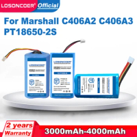 LOSONCOER 3000-4000mAh C406A3 C406A2 PT18650-2S Battery For Marshall Emberton Player Battery