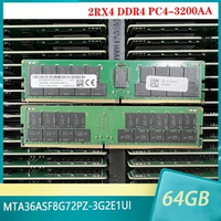 1Pcs 64G 64GB For MT RAM 2RX4 DDR4 3200 PC4-3200AA MTA36ASF8G72PZ-3G2E1UI Memory
