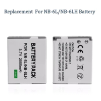 2000mAh NB-6L NB-6LH Battery for Canon S200,SX170, SD1300 IS,SD3500 IS,SD770 IS,SX610 HS,IXUS 330 IS Camera NB6L Batterie