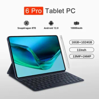 2024 New Global Version Tablet Android 12.0 Pad 6 Pro 5G Dual SIM Card or WIFI HD Mi Tab 16GB+512GB Snpdagn 870 Tablets PC