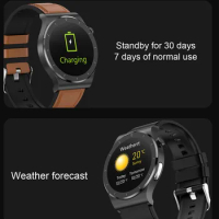 ECG Smart band Bracelet Body Temperature ECG AI Diagnosis Respiratory Rate 30days long standby Smart Watch with weather forecast