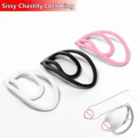 Panty Chastity With The Fufu Clip For Sissy,Male Chastity Training Device Light Plastic Trainings Clip Cock Cage Sex Toy For Man