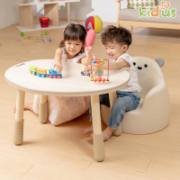 KIDUS 兒童遊戲桌椅 80CM花生桌 SF00X+HS00X(遊戲桌 升降桌 兒童桌椅 成長桌椅 小沙發 玩具)
