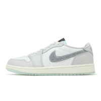 Nike 休閒鞋 Air Jordan 1 Low OG 男鞋 女鞋 蛇年 新年 CNY 灰 綠 蛇紋 AJ1 HF3144-100