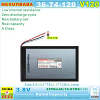 3674120 3.8V 4950mAh NTC;Polymer Li-Ion Battery for Tablet PC ACER CHUWI TECLAST CUBE LENOVO Headwolf EZBOOK V120