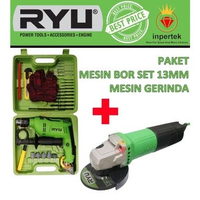 PAKET 2 SET RYU MESIN BOR SET 13MM RID13-1 REB MESIN GERINDA RSG 100