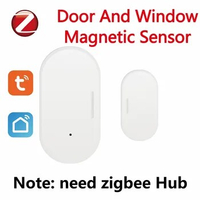 Tuya Zigbee Door And Window Magnetic Automation Sensor Control Home Wireless Detectors Security Protection With Alexa Google