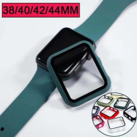 25PCS For Apple Watch S8 49mm 41mm 45mm 38mm 40mm 42mm 44mm 360 Full Cover Glass Case For iwatch S9 ultra 2 Screen Protector