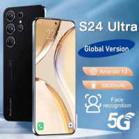 Smartphone S24 Ultra 5G Face Recognition Cell Phone 6800mAh Android Original Cellphones 16GB+1TB Unlocked Mobile Phones Dual SIM